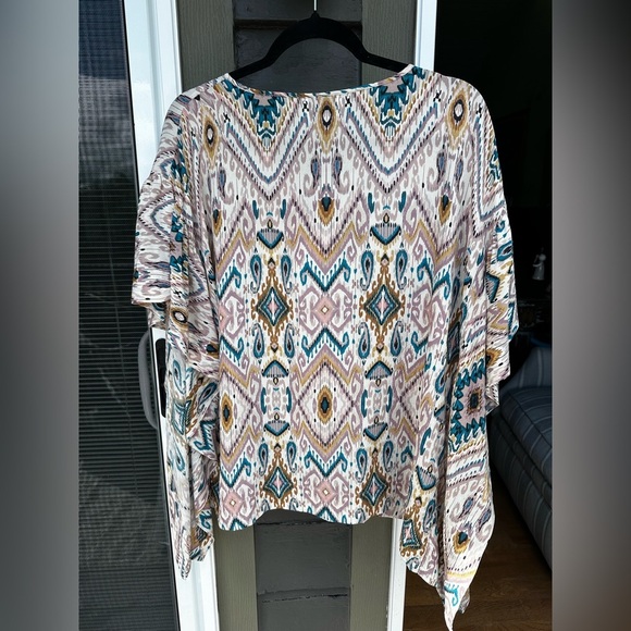 Jade by Johnny Was Women's Multicolor Patterned Top - Picture 3 of 8